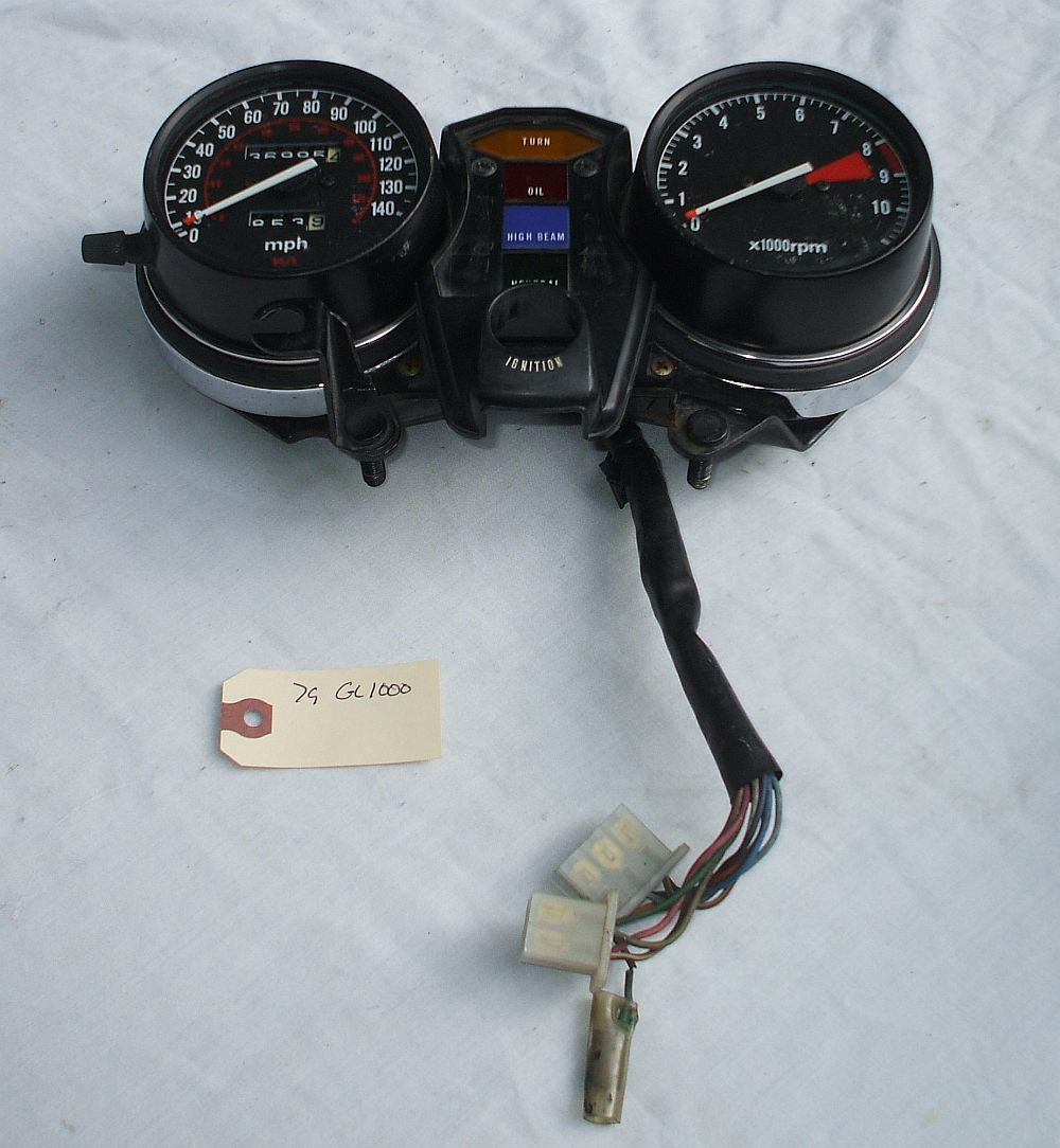 1979 Honda GL1000 GL 1000 Goldwing Gauge Cluster Speedometer Tachometer 1975 1976 1977 1978