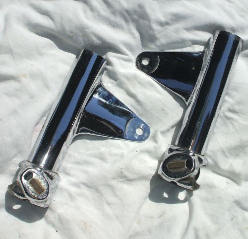 1979 Honda GL1000 GOLDWING HEADLIGHT MOUNT FORK COVER CHROME
