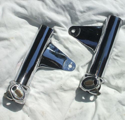 1979 Honda GL1000 GOLDWING HEADLIGHT MOUNT FORK COVER CHROME