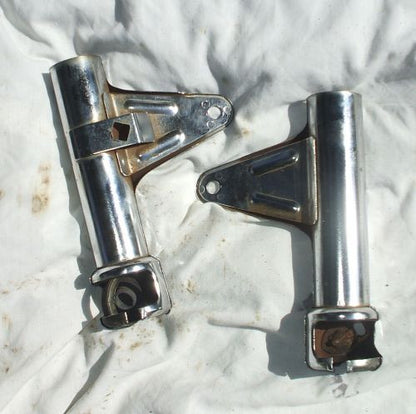 1979 Honda GL1000 GOLDWING HEADLIGHT MOUNT FORK COVER CHROME