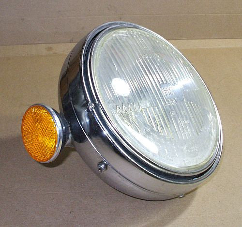 1976 Honda GL1000 Goldwing CHROME HEADLIGHT BUCKET W RING BULB