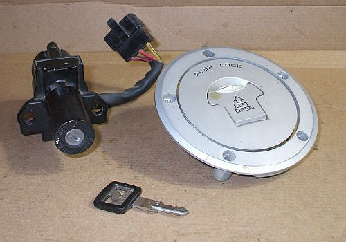 1986 Honda VFR700 Interceptor Ignition W Key Lock Set Gas Cap Fuel Filler Cap W Key