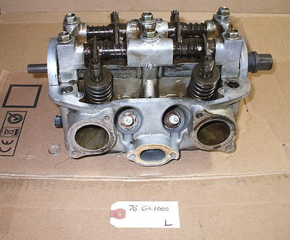 1976 Honda GL1000 Goldwing COMPLETE CYLINDER HEAD CAM SHAFT VALVE LEFT SIDE