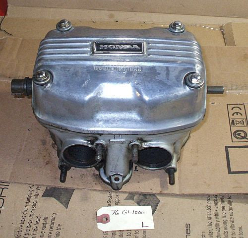 1976 Honda GL1000 Goldwing COMPLETE CYLINDER HEAD CAM SHAFT VALVE LEFT SIDE