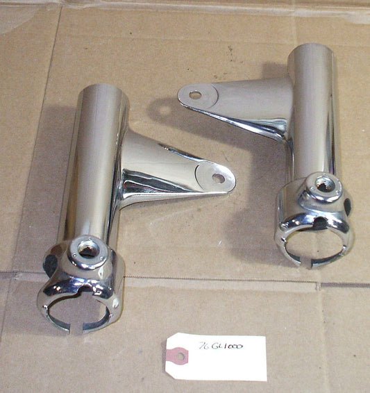 1976 Honda GL1000 GOLDWING HEADLIGHT MOUNT FORK COVER CHROME