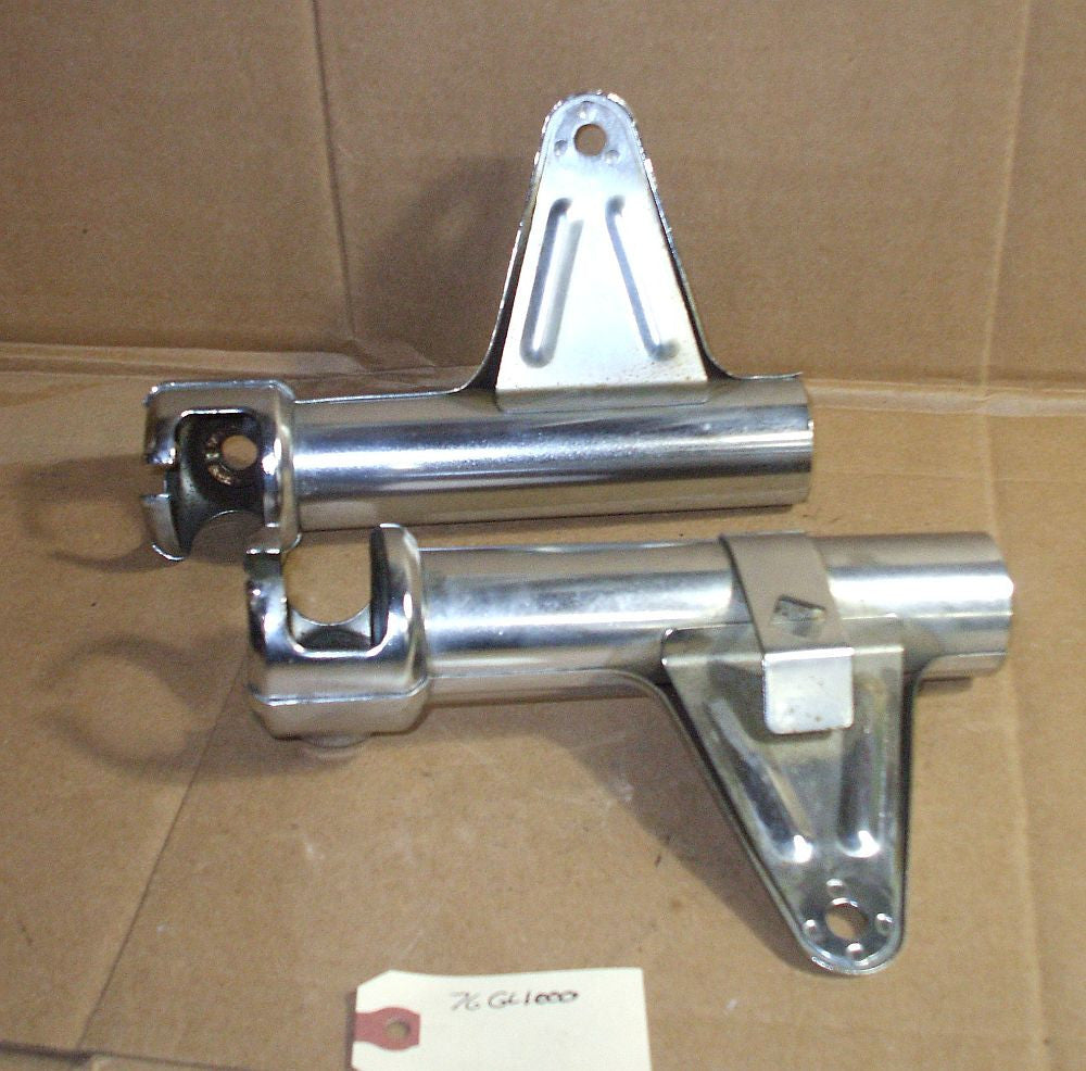 1976 Honda GL1000 GOLDWING HEADLIGHT MOUNT FORK COVER CHROME