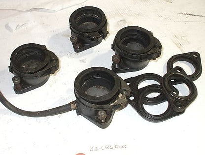 1983 Honda CB650 Nighthawk INTAKE MANIFOLDS CARBURETOR INSULATOR