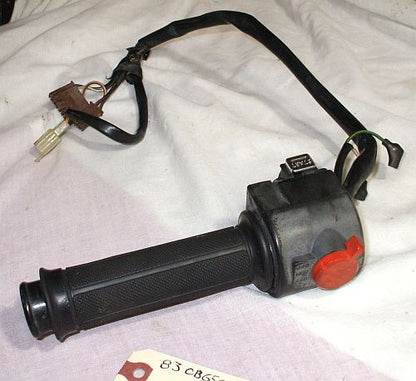 1983 Honda CB650 Nighthawk RIGHT SIDE BAR CONTROL START BUTTON KILL SWITCH