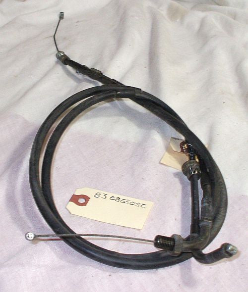 1983 Honda CB650 Nighthawk THROTTLE CABLES A and B