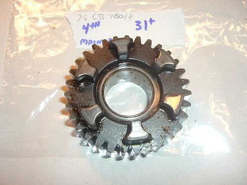 1975 Honda CB750 Super Sport TRANSMISSION 4TH GEAR MAIN SHAFT 31 tooth