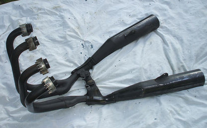 1985 Honda CB700 Nighthawk Exhaust Pipes Muffler Pipe