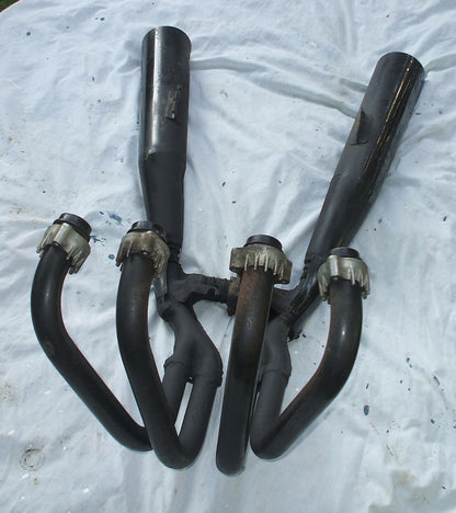 1985 Honda CB700 Nighthawk Exhaust Pipes Muffler Pipe