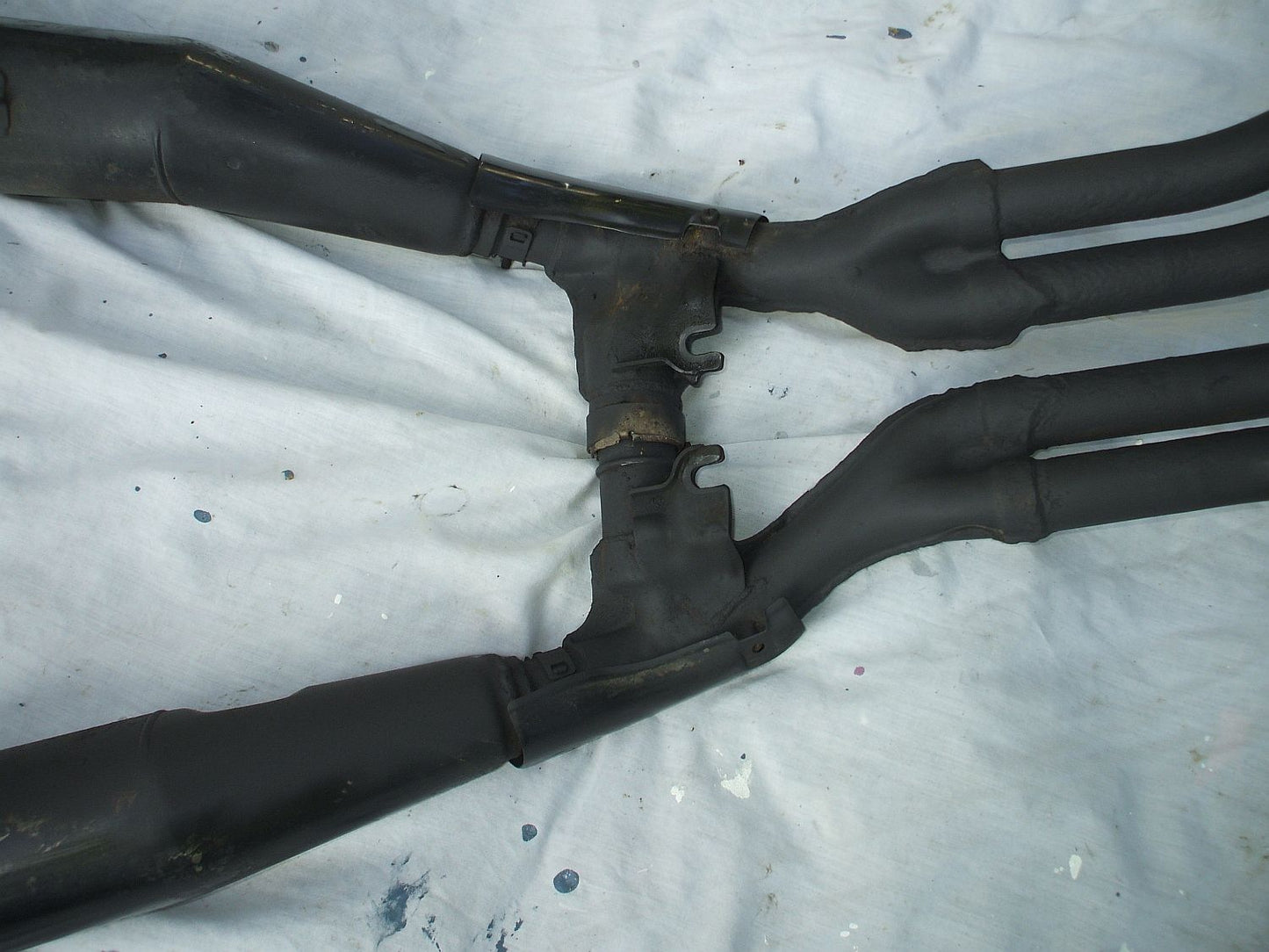 1985 Honda CB700 Nighthawk Exhaust Pipes Muffler Pipe