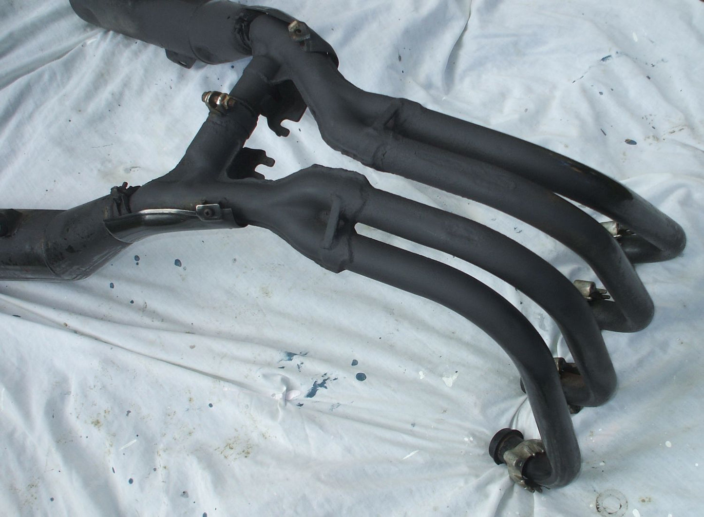 1985 Honda CB700 Nighthawk Exhaust Pipes Muffler Pipe