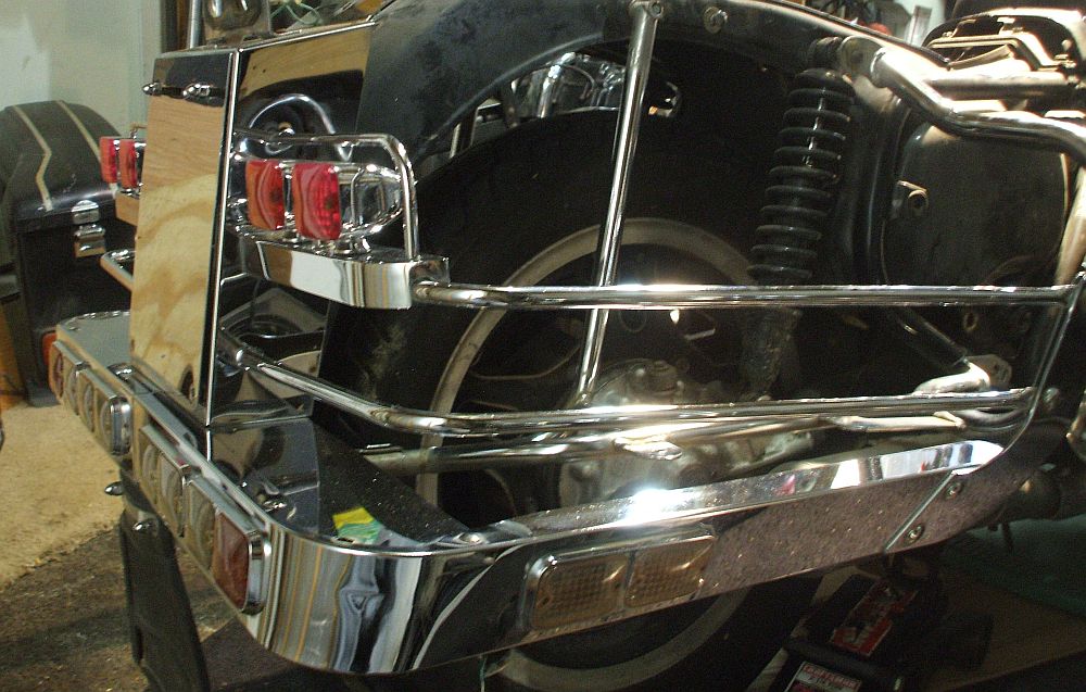 1983 Honda GL1100 GOLDWING CHROME LUGGAGE MOUNT BUMPER GUARD CRASH BARS