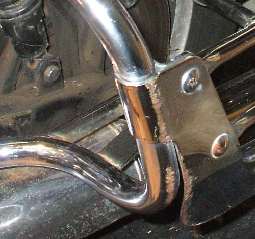 1983 Honda GL1100 GOLDWING CHROME LUGGAGE MOUNT BUMPER GUARD CRASH BARS
