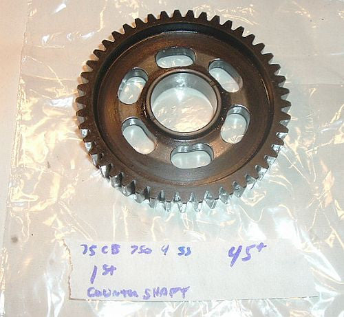 1975 Honda CB750 Super Sport TRANSMISSION 1ST COUNTERSHAFT GEAR 45 TOOTH