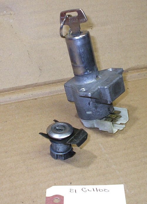 1981 Honda GL1100 Goldwing Ignition Switch W Key and Tray Lock 81 82 78 79