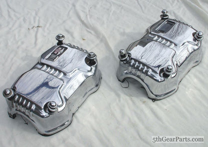 1983 Honda GOLDWING GL1100 VALVE COVER RIGHT LEFT COVERS R L CHROME