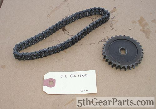 1983 Honda GL1100 GOLDWING CHAIN OIL PUMP w GEAR