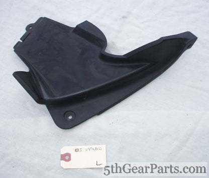 2003 Honda VFR800 Inerceptor Upper Cowl Fairing Insert Panel L Left