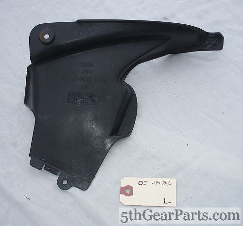 2003 Honda VFR800 Inerceptor Upper Cowl Fairing Insert Panel L Left
