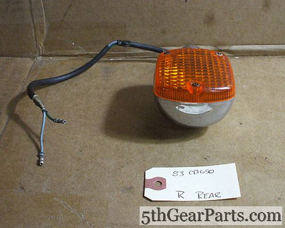 1983 Honda CB650 Nighthawk Rear Turn Signal R 83 cb650sc