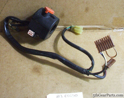 1983 Honda CB650 Nighthawk RIGHT SIDE BAR CONTROL START BUTTON KILL SWITCH 83 cb650sc