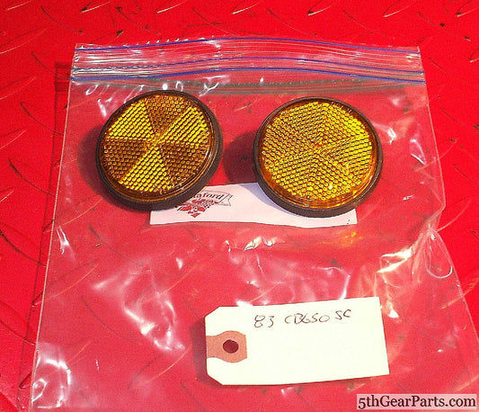 1983 Honda Nighthawk Front Fork Reflectors 83 CB650 SC