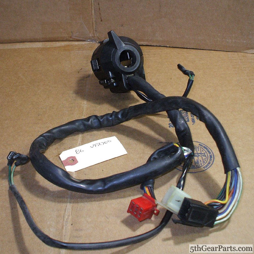 1986 Honda VFR700 Interceptor 86 BAR CONTROL L LEFT TURN SIGNAL SWITCH HI LOW BEAM