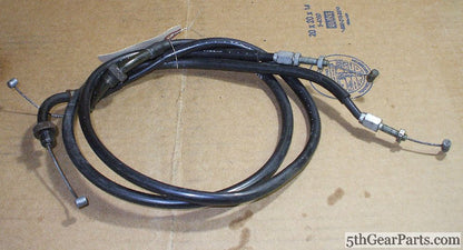 1986 Honda VFR700 Interceptor THROTTLE CABLE PAIR A B  86 VFR