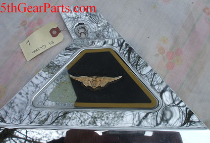 1983 Honda GL1100 Goldwing  CHROME GUARD PLATE STAY LEFT SIDE 80 81 82 83