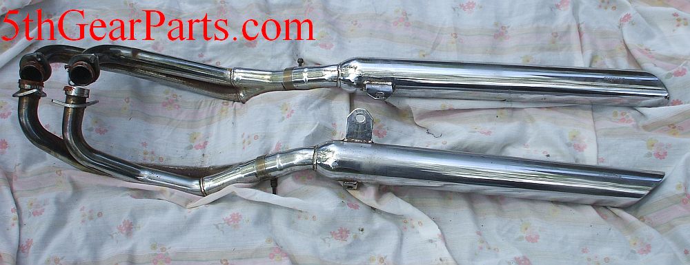 1978 Honda GL1000 Goldwing Complete Exhaust Pipes Muffler Silencer  75 76 77 78 79 GL 1000