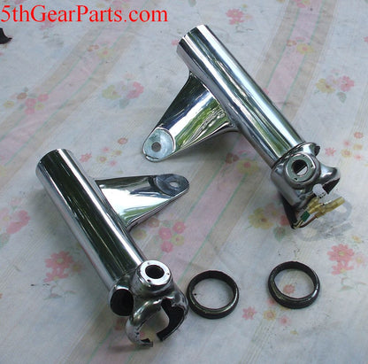 1979 Honda GL1000 GOLDWING HEADLIGHT MOUNT FORK COVER CHROME 75 76 77 78 79