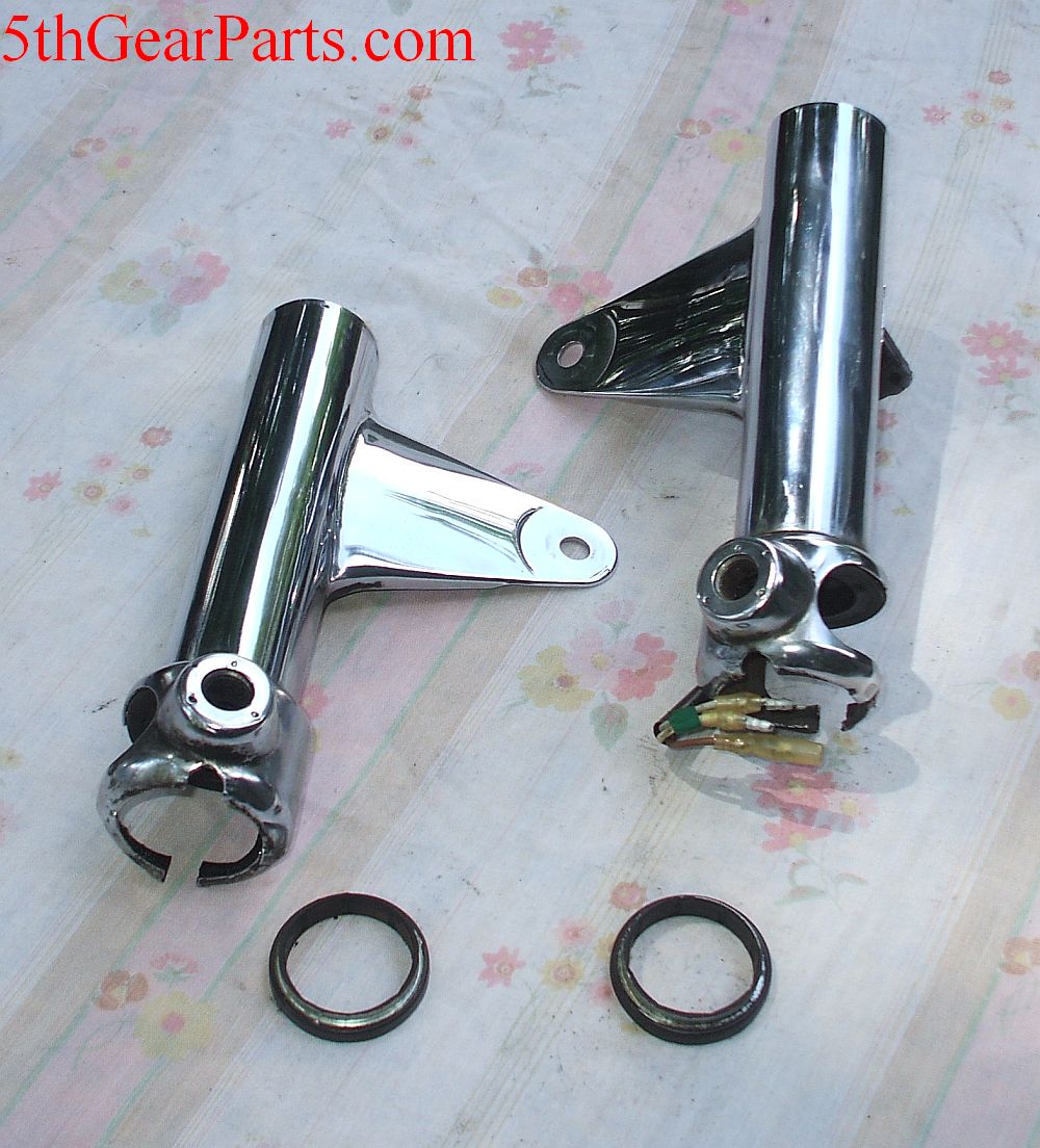 1979 Honda GL1000 GOLDWING HEADLIGHT MOUNT FORK COVER CHROME 75 76 77 78 79