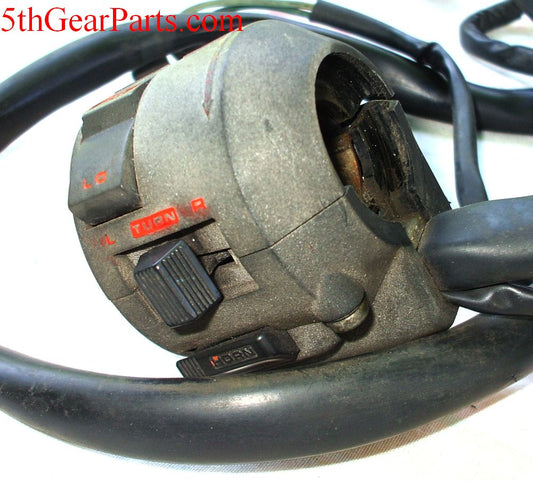 1986 Honda VF500 Interceptor Bar Control Left Side Turn signal, Horn, Hi Low Switch 84 85 86
