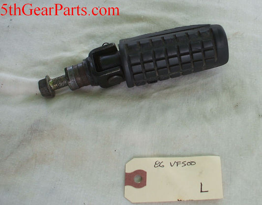 1986 Honda VF500 Interceptor Foot Peg Main Step Bar  L Left 86