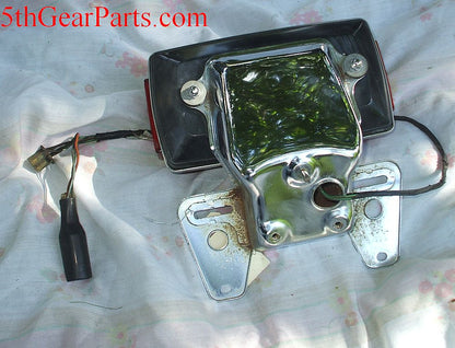 1981 Honda GL1100 Goldwing Tail Light w chrome mount