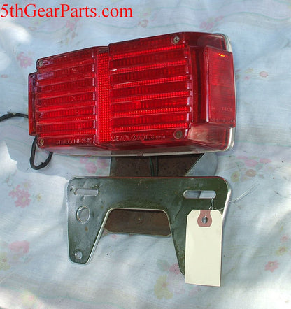 1981 Honda GL1100 Goldwing Tail Light w chrome mount