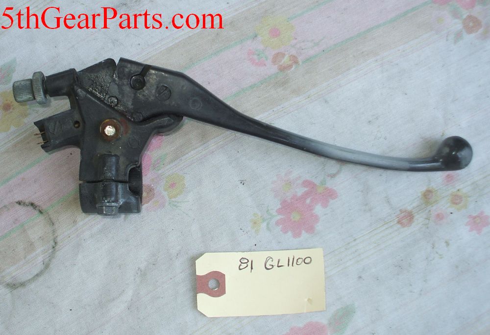 1981 Honda GL1100 GOLDWING CLUTCH LEVER BRACKET L W LEVER 79 80 81