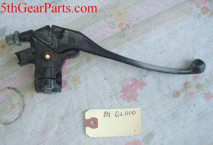 1981 Honda GL1100 GOLDWING CLUTCH LEVER BRACKET L W LEVER 79 80 81