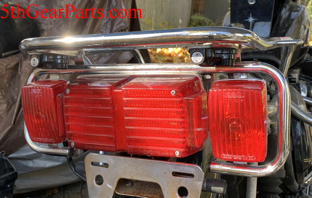 1980 Honda GL1100 GOLDWING Luggage Rack Rack Chrome W Marker Lights 80 81 82