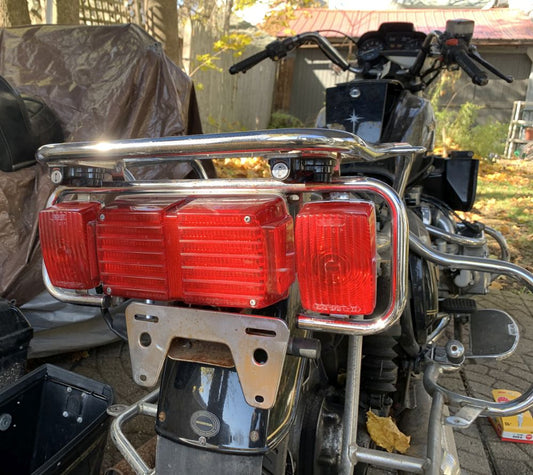 1980 Honda GL1100 GOLDWING Luggage Rack Rack Chrome W Marker Lights 80 81 82