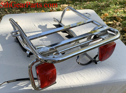 1980 Honda GL1100 GOLDWING Luggage Rack Rack Chrome W Marker Lights 80 81 82