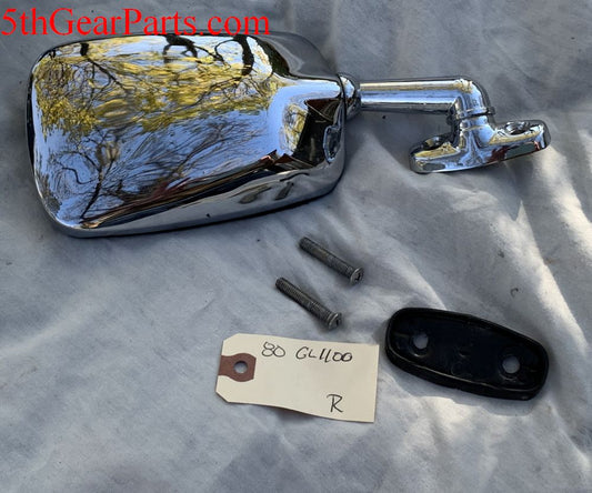 1980 Honda GL1100 MIRROR RIGHT SIDE R CHROME 80 81 82 83