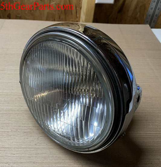 1982 Honda CB650 Nighthawk Chrome Headlight Case Bucket W Bulb 82
