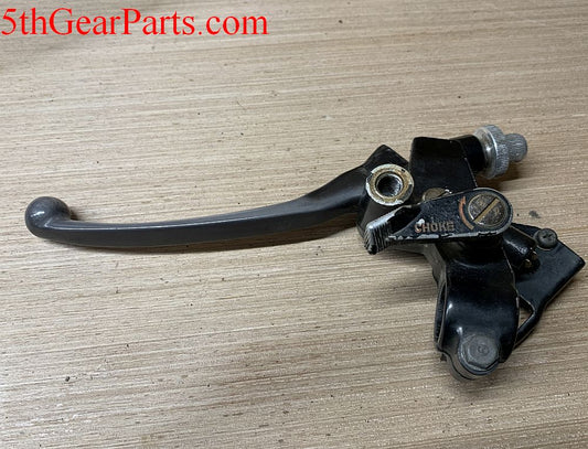 1982 Honda CB650 Nighthawk Clutch Lever Bracket w choke lever 82