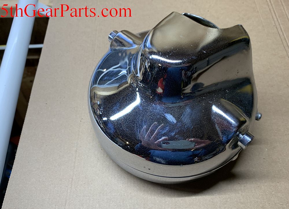 1983 Honda VF750 Magna Headlight Head Light Bulb Ring and Bucket Chrome