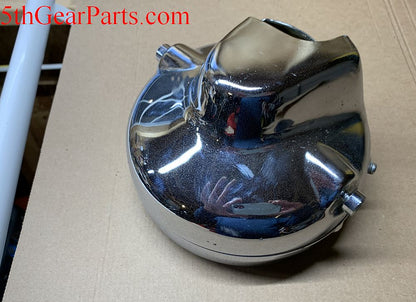 1983 Honda VF750 Magna Headlight Head Light Bulb Ring and Bucket Chrome