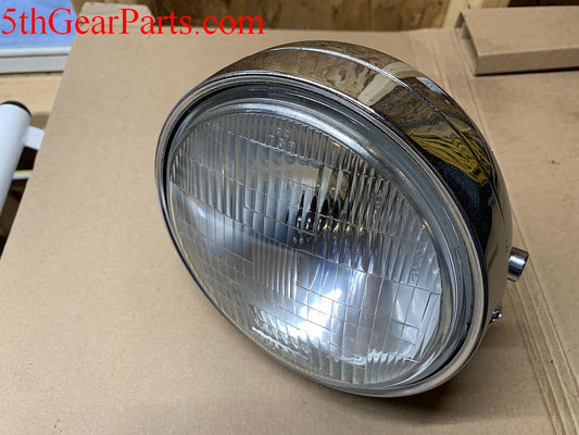 1983 Honda VF750 Magna Headlight Head Light Bulb Ring and Bucket Chrome